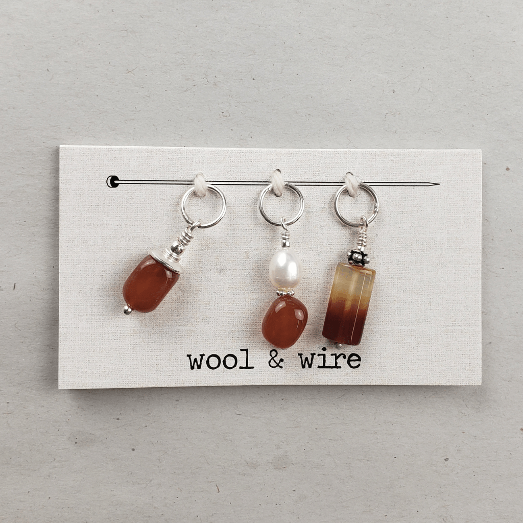 Wool and Wire Stitch Marker Set - Paradise Fibers