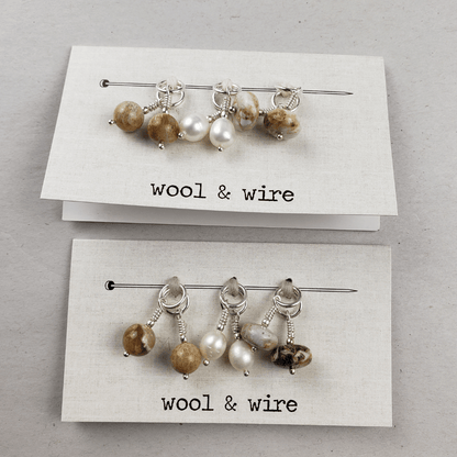 Wool and Wire Stitch Marker Set - Paradise Fibers