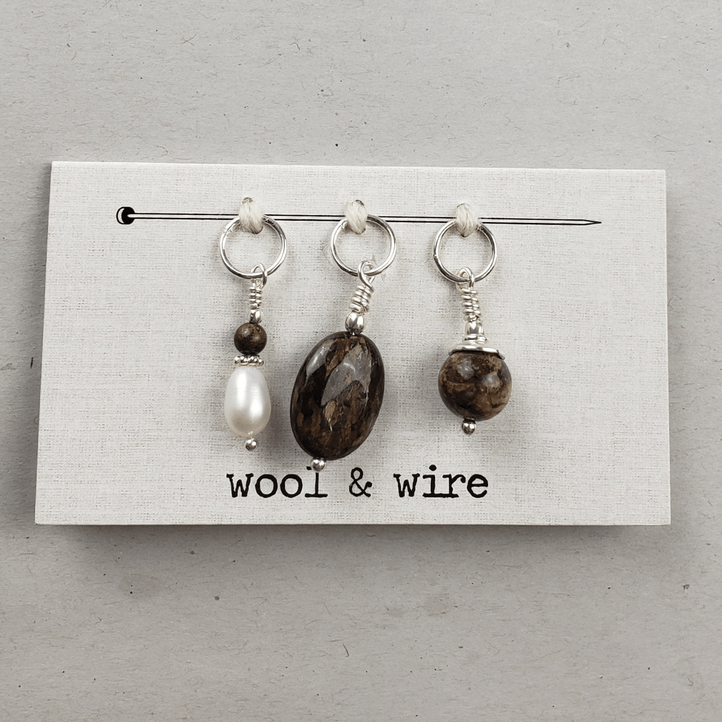 Wool and Wire Stitch Marker Set - Paradise Fibers