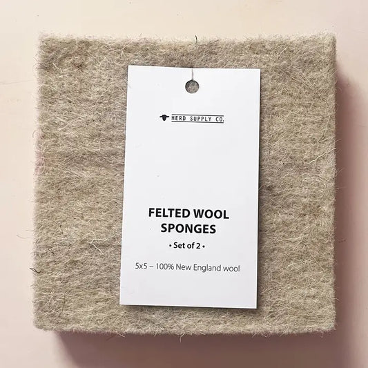 Herd Supply Felted Wool Sponge Set 5x5