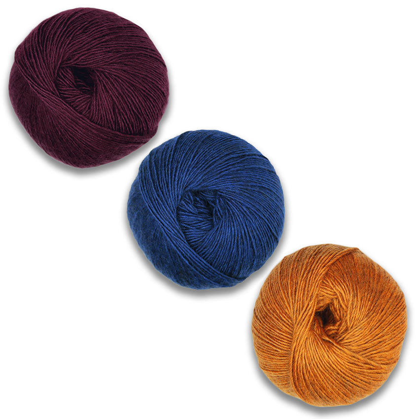 Plymouth Incan Spice Fairisle Hat Kit-Kits-Bordeaux/Navy/Orange-
