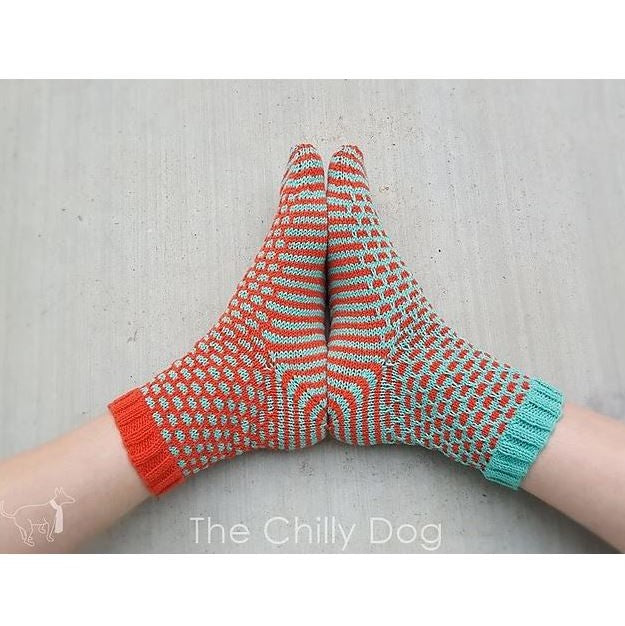 1 Sock, 2 Sock, Red Sock, Blue Sock Pattern by The Chilly Dog-Patterns-