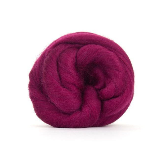 Paradise Fibers Solid Colored Merino Wool Top - Elderberry-Fiber-4oz-