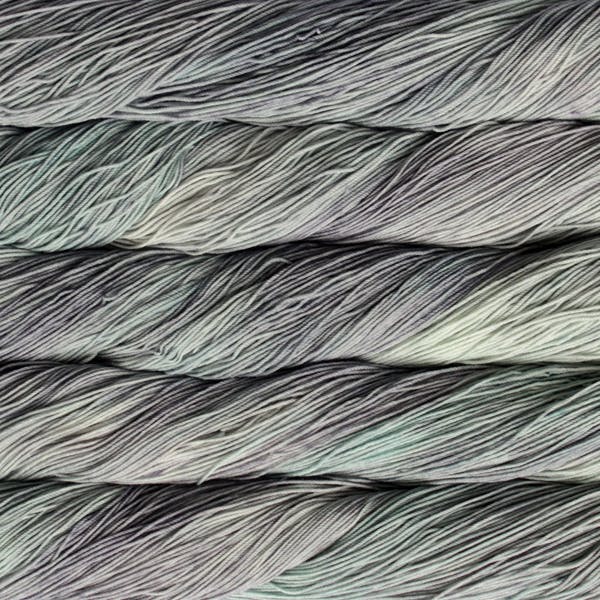 Malabrigo Sock Yarn in Flavia - a tonal mid grey colorway