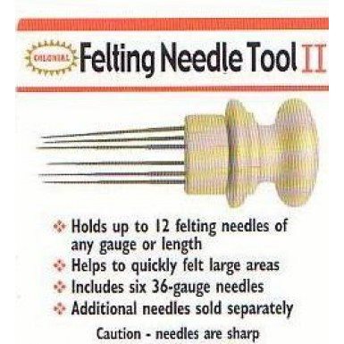 Needle Felting Tool I & II-Felting Tool-Holds 12 Needles-