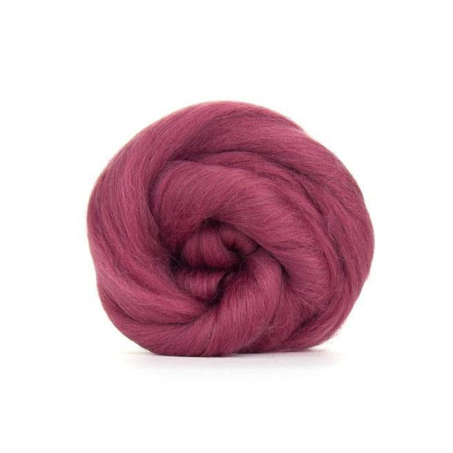 Paradise Fibers Solid Colored Merino Wool Top - Mulberry-Fiber-4oz-