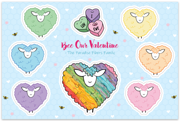 Sticker Sheets-Stickers-Bee our Valentine-