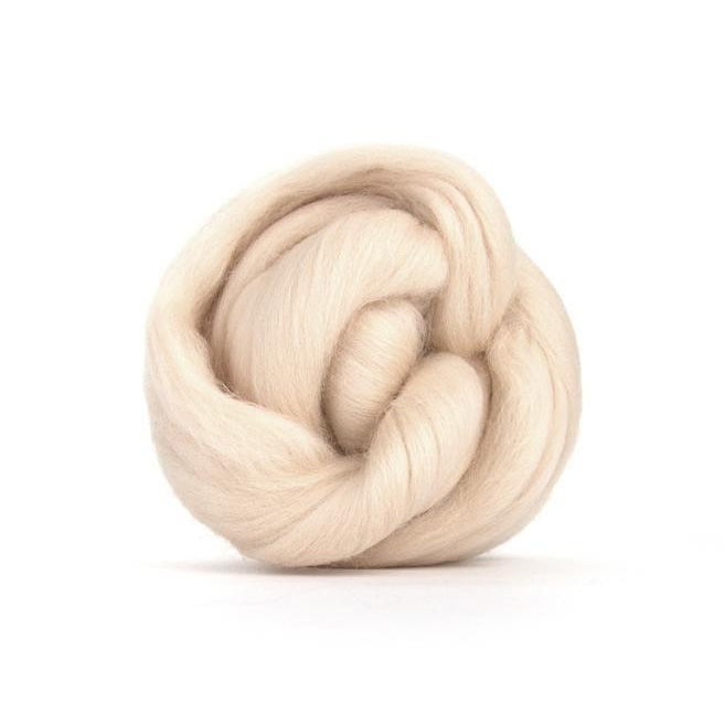 Paradise Fibers Solid Colored Merino Wool Top - Buff-Fiber-4oz-