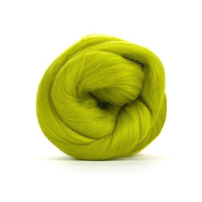 Paradise Fibers Solid Colored Merino Wool Top - Gooseberry-Fiber-4oz-