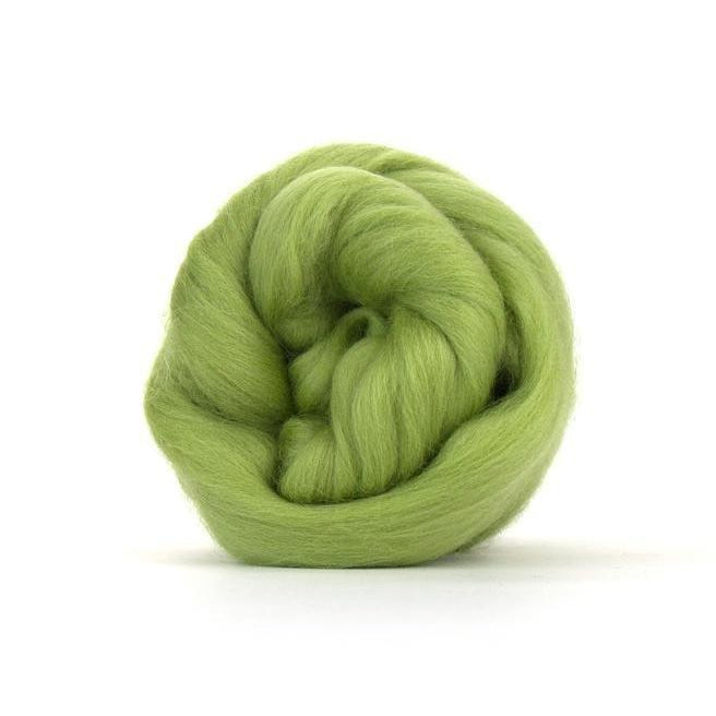 Paradise Fibers Solid Colored Merino Wool Top - Sage-Fiber-4oz-