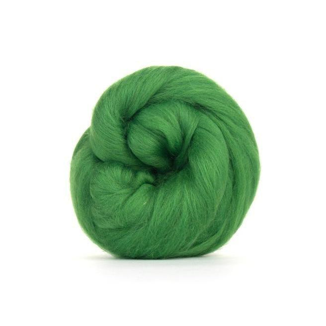 Paradise Fibers Solid Colored Merino Wool Top - Grass-Fiber-4oz-