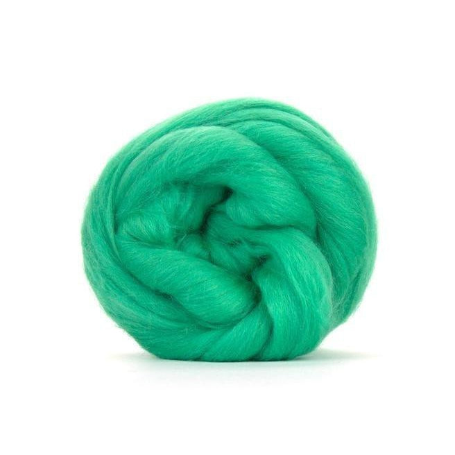Paradise Fibers Solid Colored Merino Wool Top - Mint-Fiber-4oz-