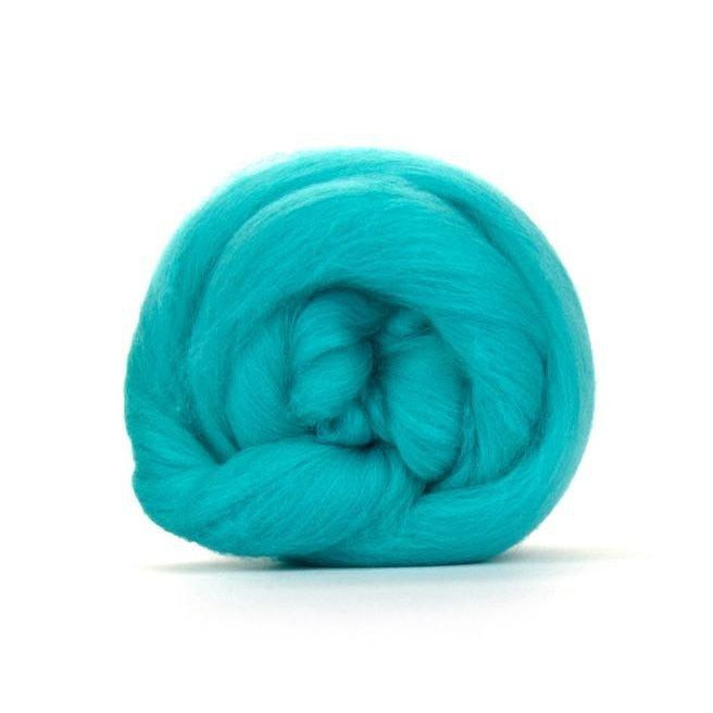 Paradise Fibers Solid Colored Merino Wool Top - Spearmint-Fiber-4oz-