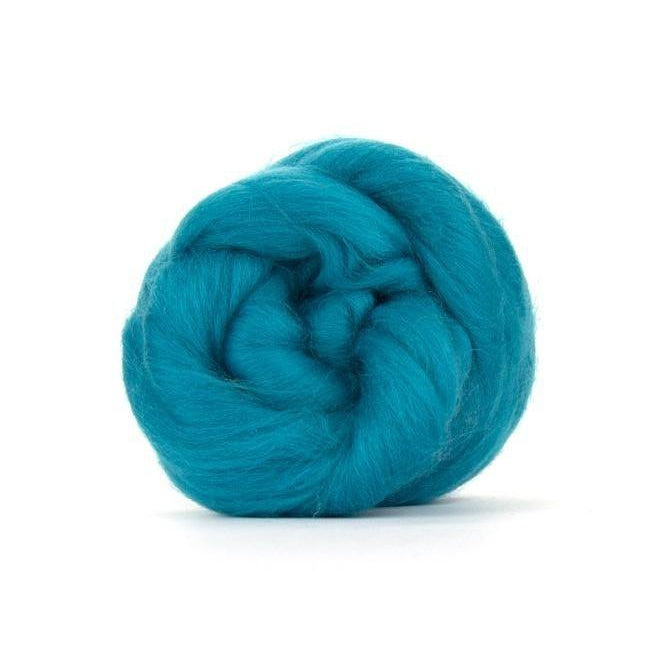Paradise Fibers Solid Colored Merino Wool Top - Cerulean-Fiber-4oz-