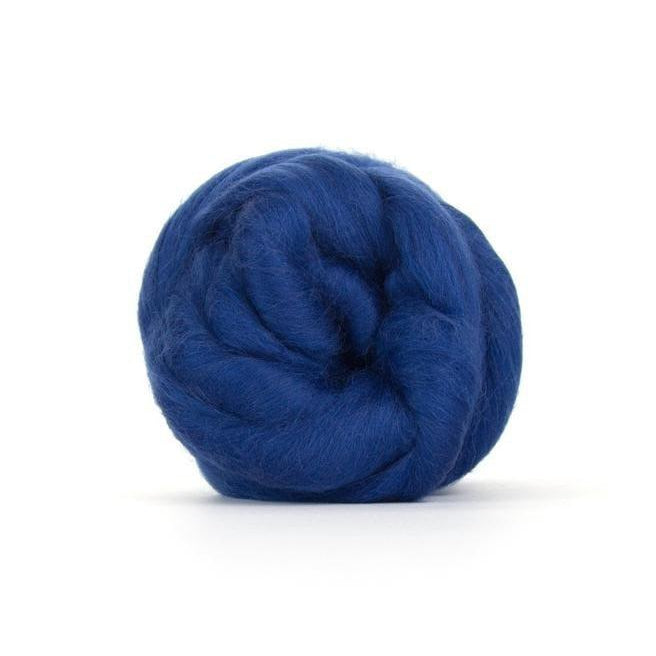 Paradise Fibers Solid Colored Merino Wool Top - Denim-Fiber-4oz-