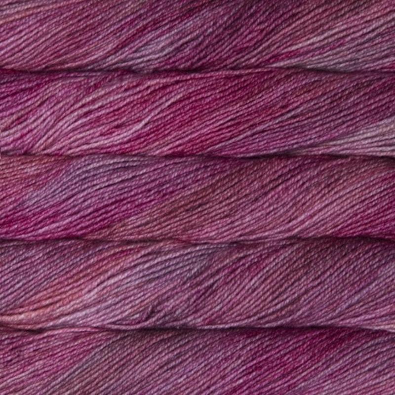 Malabrigo Dos Tierras DK Yarn in English Rose 058- a tonal magenta colorway