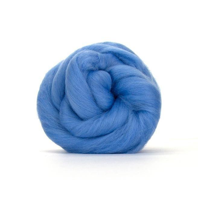 Paradise Fibers Solid Colored Merino Wool Top - Sky-Fiber-4oz-