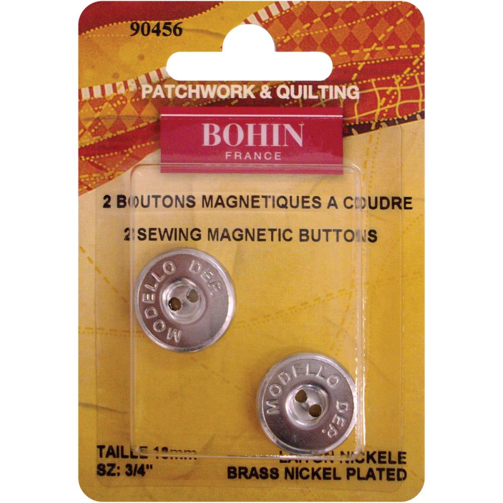 Bohin Magnetic Sew-On Buttons - 3/4" (2 Pack)-Button-