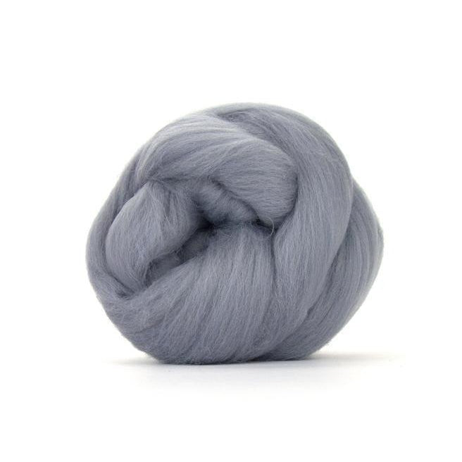 Paradise Fibers Solid Colored Merino Wool Top - Ash-Fiber-4oz-