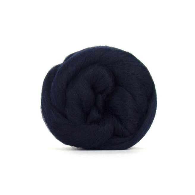 Paradise Fibers Solid Colored Merino Wool Top - Midnight-Fiber-4oz-