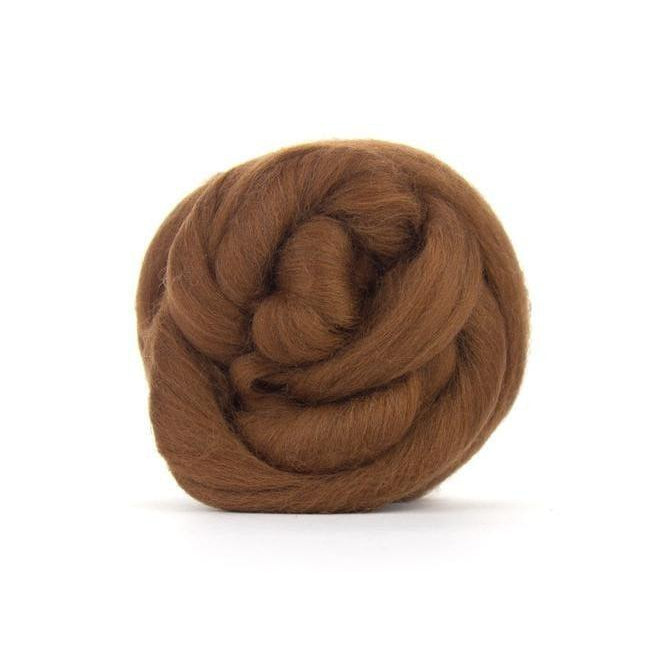Paradise Fibers Solid Colored Merino Wool Top - Chocolate-Fiber-4oz-