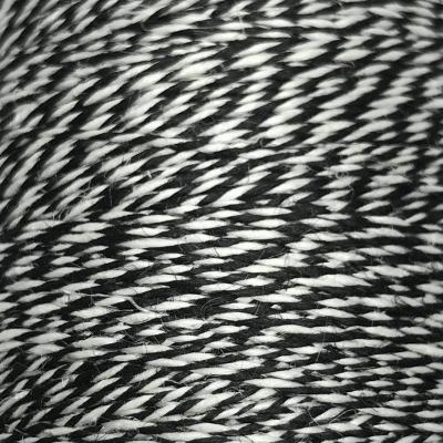 Bockens Line Linen Yarn - 16/2 - 750yds-Weaving Cones-2522 Black/White-