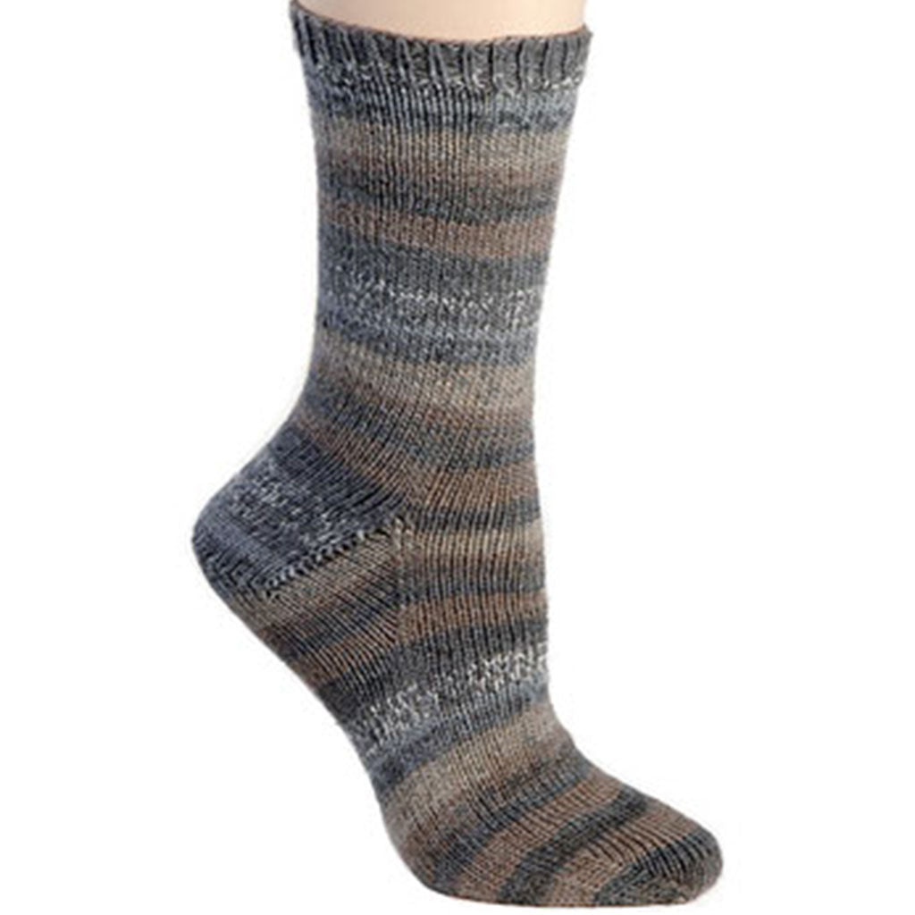 Color Dunedin 1814. A self patterning skein of Berroco Comfort wool-free sock yarn.