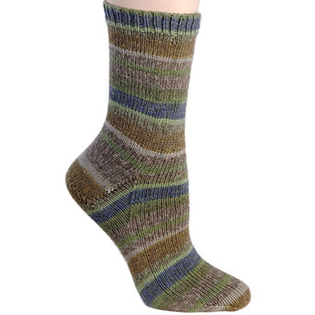 Color Invercargill 1810. A self patterning skein of Berroco Comfort wool-free sock yarn.