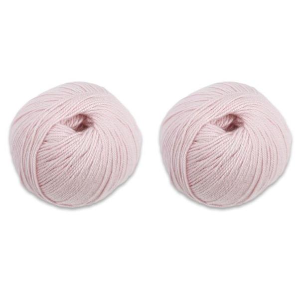 Cuzco Cashmere Cabled Hat & Fingerless Mitts Kit-Kits-Blush-