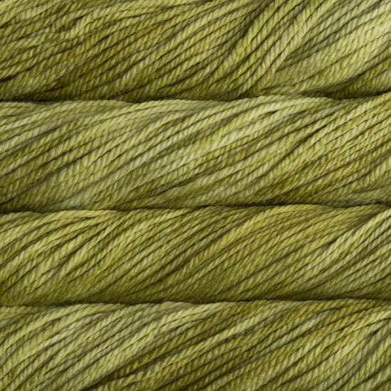 Malabrigo Chunky Yarn in Lettuce - a tonal grass green colorway