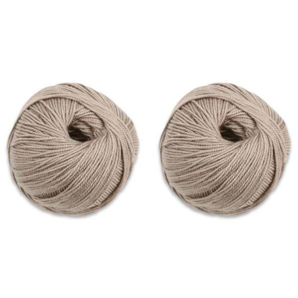 Cuzco Cashmere Cabled Hat & Fingerless Mitts Kit-Kits-Champagne-