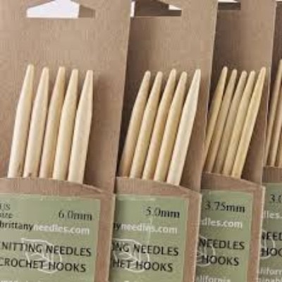 Brittany Single Pointed Knitting Needles, 10 inch, Wood, Large