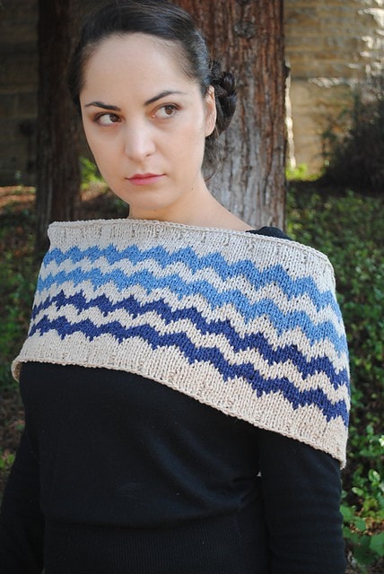Elsebeth Lavold Sierra Mountain Cowl Pattern-Patterns-