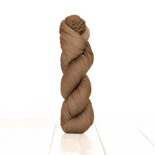 Knit a tie with Harvest Fingering yarn, hand-dyed with Walnuts.