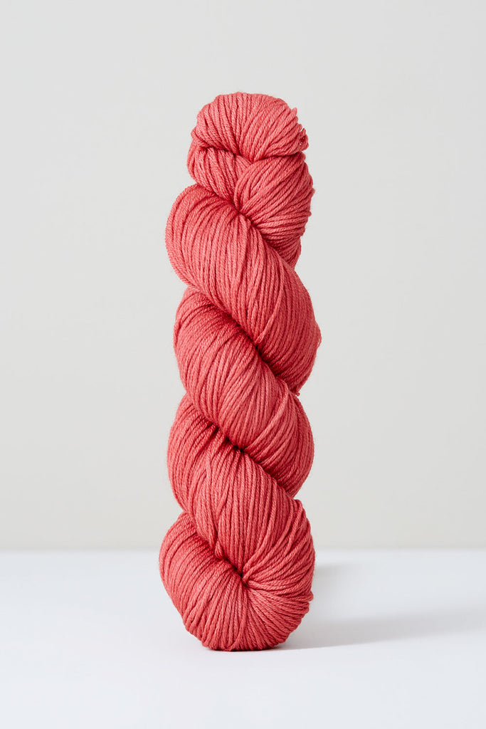 Color Cranberry, a hand-dyed skein of yarn, in a pink naturally dyed with cranberries.