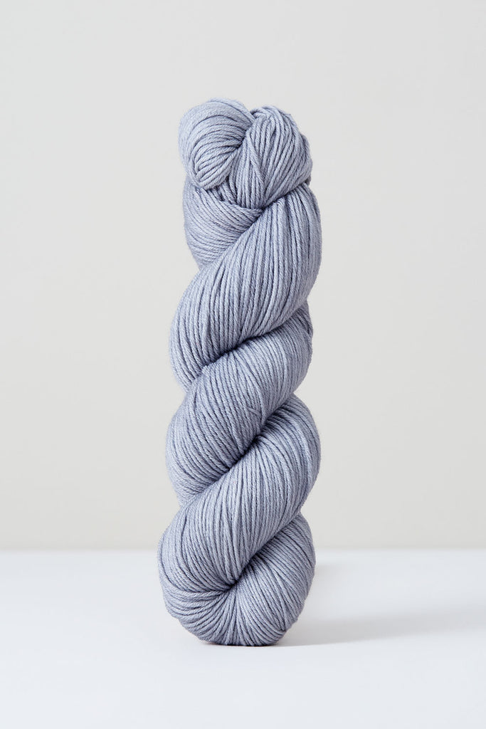 Color Thyme, hand-dyed skein of yarn, in a silvery grey naturally dyed with thyme. 