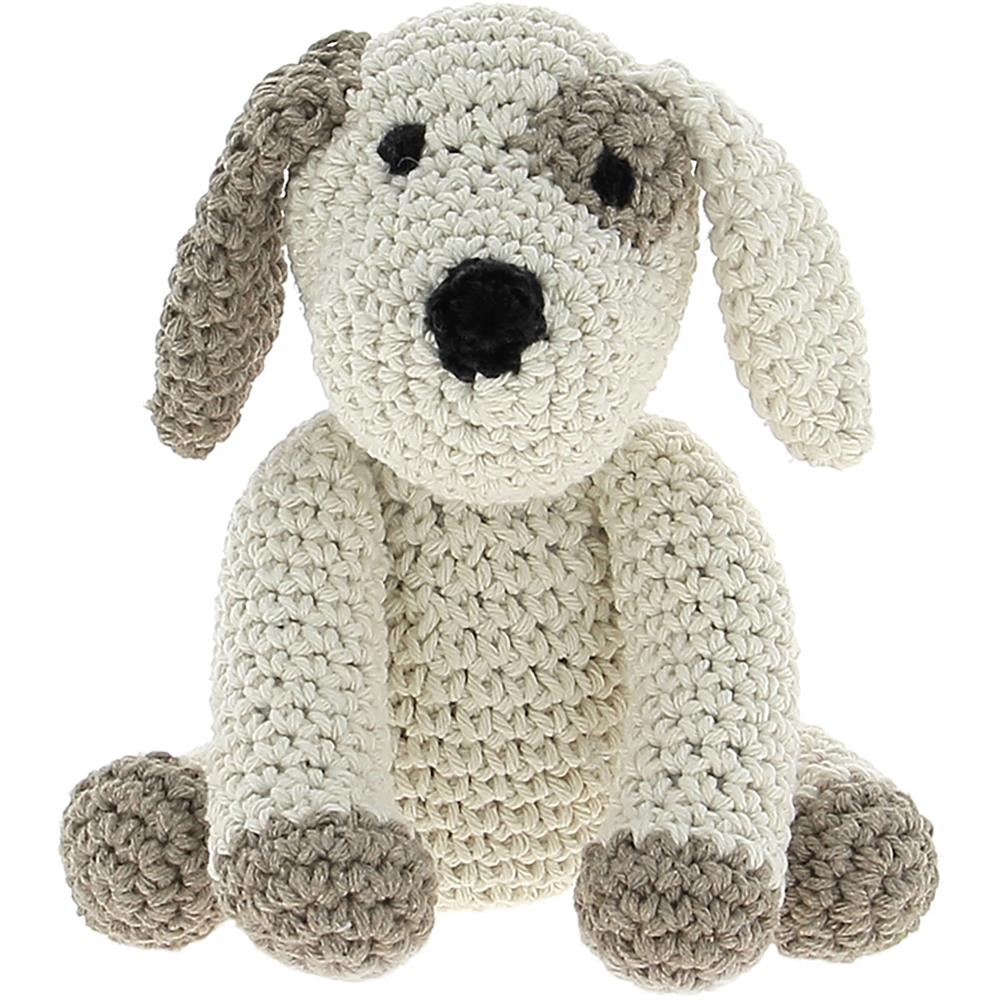 Puppy Millie, a cute crochet amigurumi puppy.