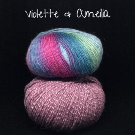 Louisa Harding Liesl Fairisle Cowl Kit with Printed Pattern-Kits-Violette & Ameilia-
