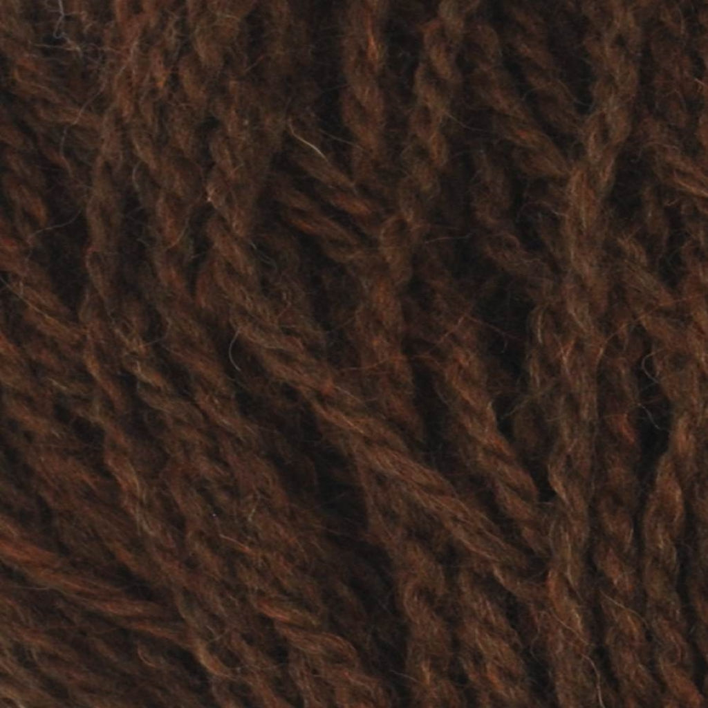 Color: Raisin 005. A brown colored variant of Jody Long Andeamo Lite Yarn