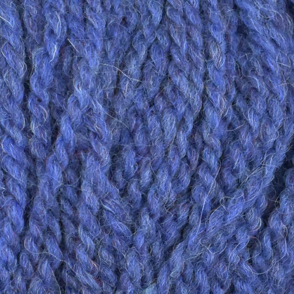 Color: Sapphire 019. A purplish blue colored variant of Jody Long Andeamo Lite Yarn