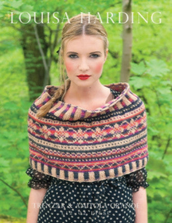 Louisa Harding Liesl Fairisle Cowl Kit with Printed Pattern-Kits-Honey & Winter Rose-