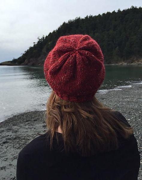 Twist and Slouch Hat Kit featuring Plymouth Homestead Tweed Yarn-Kits-Med Grey-