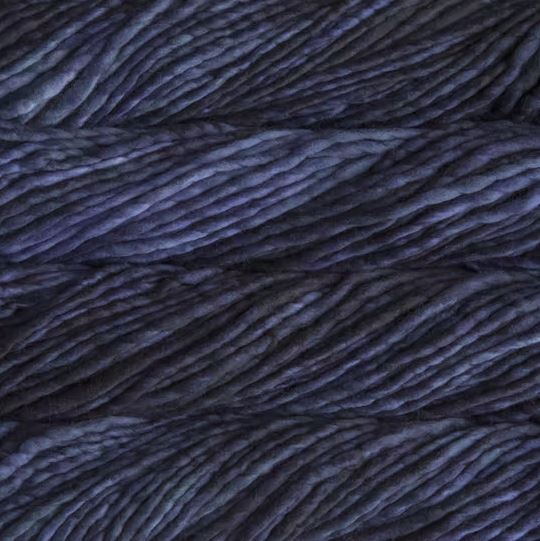 Color: Parise Night 043. A deep ocean blue variegated variant of Malabrigo Rasta yarn. 