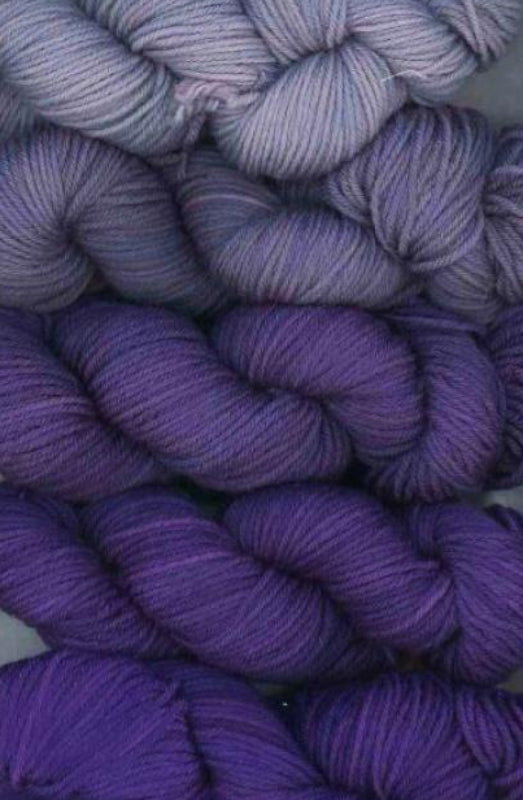 Mountain Colors Trapper Peak Shawl Kit-Kits-Silver/Purple-