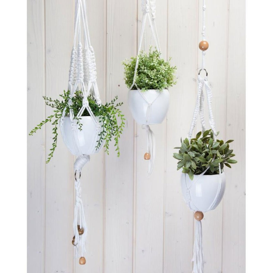 Macrame Plant Hanger Kit-4 Rings, 1 count - Smith's Food and Drug