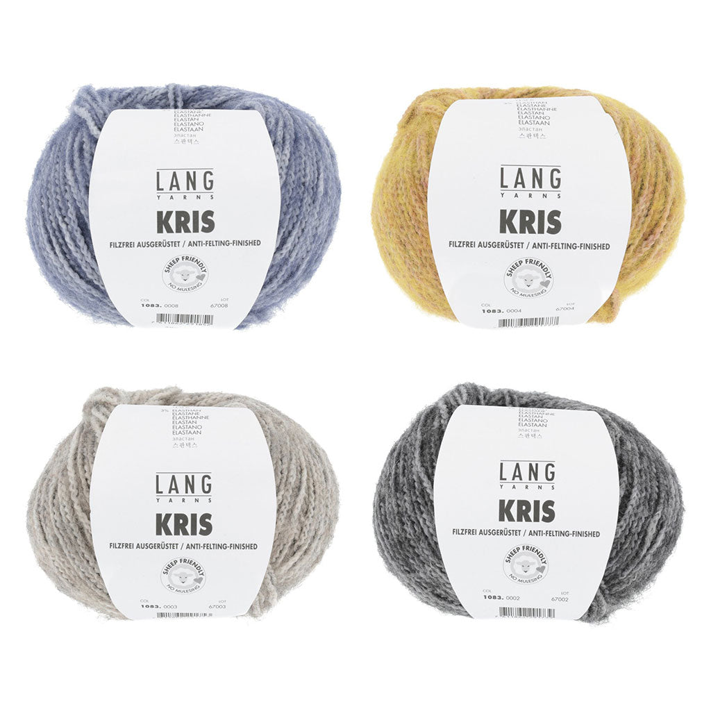 Four balls of Lang's bulky weight Kris yarn.