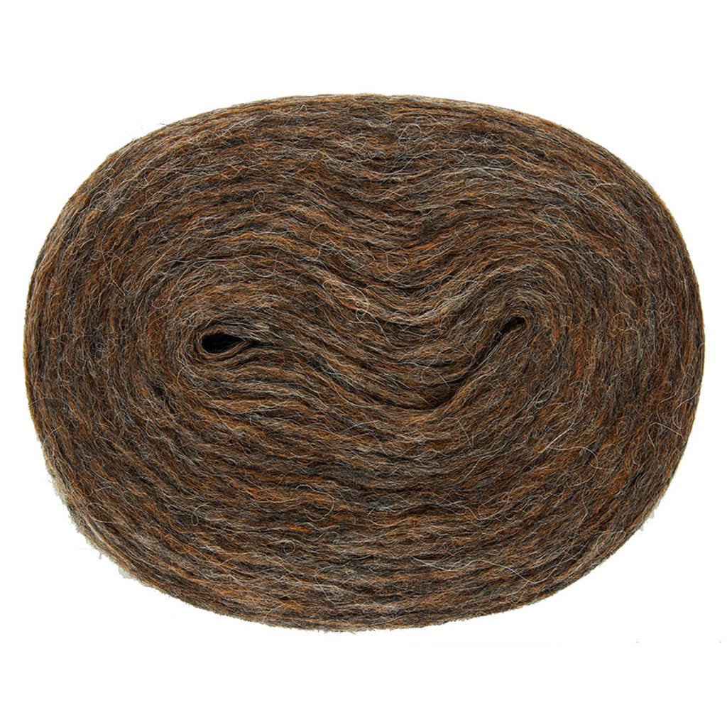 Dark Woods 2020, a  heathered brown roll of Lopi's Plotulopi.
