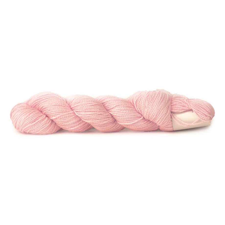 Light Pink Twisted with White Cotton Fingering Crochet Knitting Yarn