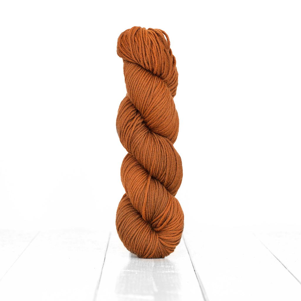  Color Cinnamon, hand-dyed skein of yarn, warm brown color produced from natural cinnamon.