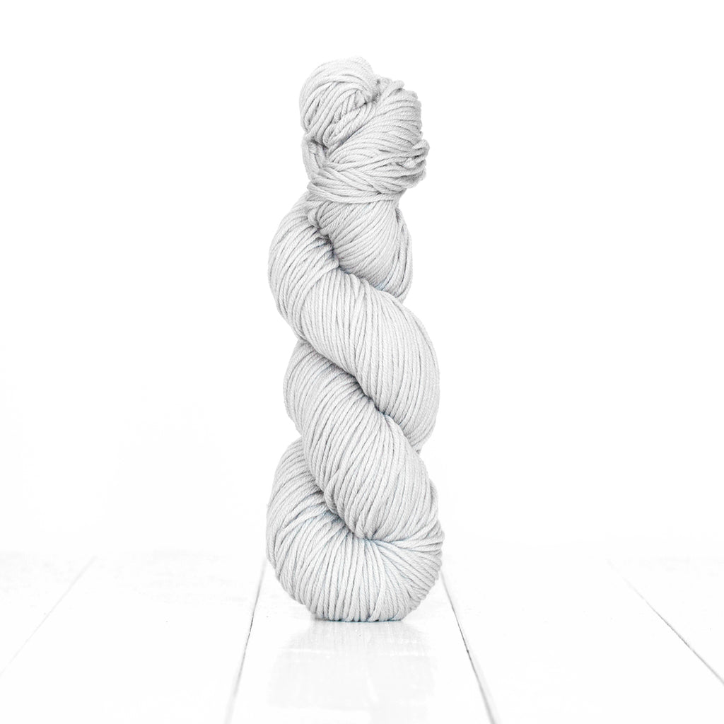Color Thyme, hand-dyed skein of yarn, light grey color produced from natural thyme.